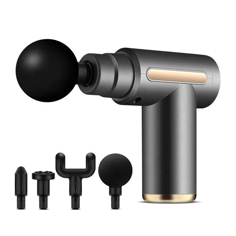 Professional Deep Tissue Massage Gun Blueidea BLD-720 - 4 Heads, Adjustable Multi Speed Massager