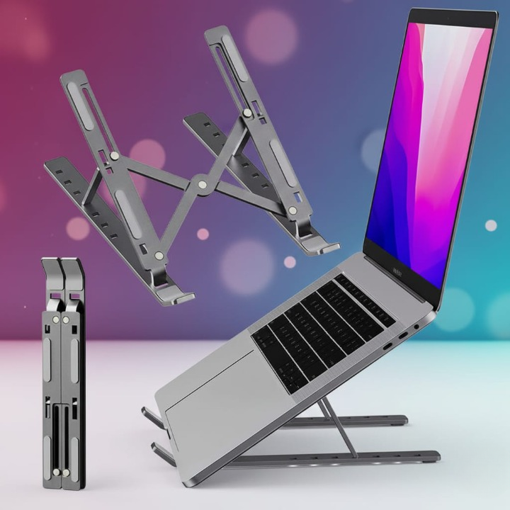 Folding Adjustable Aluminum Laptop Stand