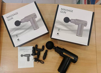 Professional Smart Percussion Massage Gun – High-Intensity Deep Tissue Muscle Massager with 4 Interchangeable Heads for Athletic Recovery & Pain Relief 4 in 1