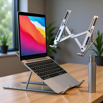 Folding Adjustable Aluminum Laptop Stand