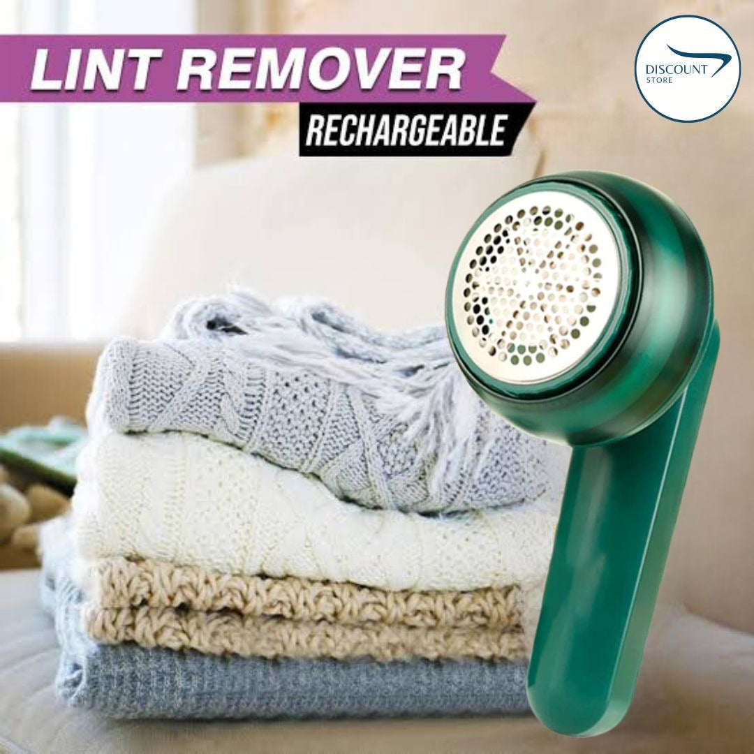 Electric Lint Remover & Fabric Shaver - Rechargeable USB Pill Suction Tool with 6-Blade System for Clothing, Furniture, and Wool Sweaters